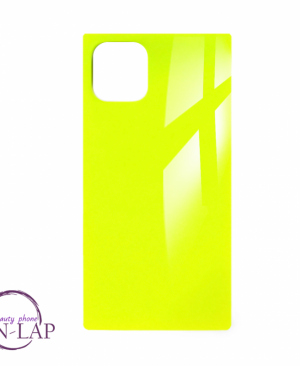 Futrola Silikon Kockice Iphone 12 / 12 Pro 6.1 / neon zuta
