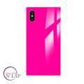 Futrola Silikon Kockice Iphone X / XS / neon pink