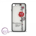 Futrola Iphone 6 / 6S / cirkon cvet crveni