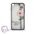 Futrola Iphone 6 Plus / cirkon cvet roze