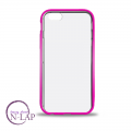 Futrola Iphone 6 Plus / kolor ivice providna pink