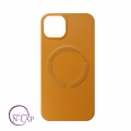 Futrola MAGSAFE Leather Color Iphone 14 / narandzasta