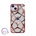 Futrola Crystal Web Iphone 15 Pro / roze