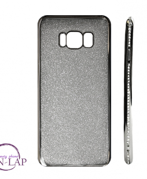 Futrola Samsung G950 / S8 / 2u1 stras i cirkoni srebrna